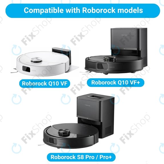 Σετ ανταλλακτικών για Xiaomi Roborock Q10 VF, Q10 VF+, S8 Pro, S8 Pro Plus (1x Κύρια βούρτσα, 2x Φίλτρο, 2x Πλαϊνή Βούρτσα, 2x Πανί Σφουγγαρίστρας, 2x Σακούλα σκόνης)