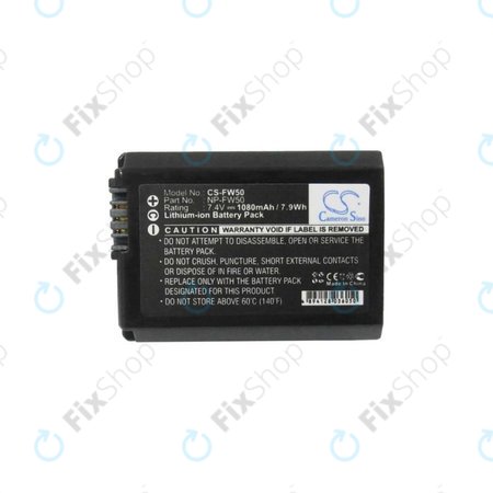 Battery για Sony Alpha-series | DLSR-series | ILCE-series | NEX-series | SLT-series | NP-FW50 | Li-Ion | 1080mAh | HQ