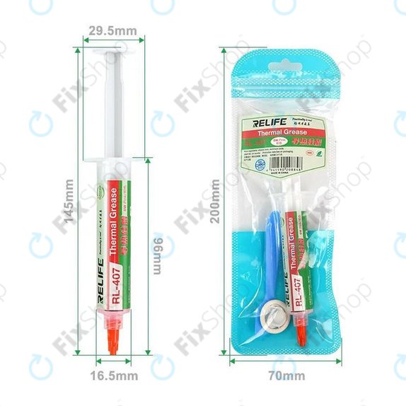 Θερμική πάστα σιλικόνης Relife RL-407, 6 W/mK, 20g, ροζ