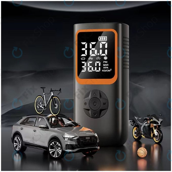 Portable electric Air compressor with accessories | 11.1V, 2000mAh