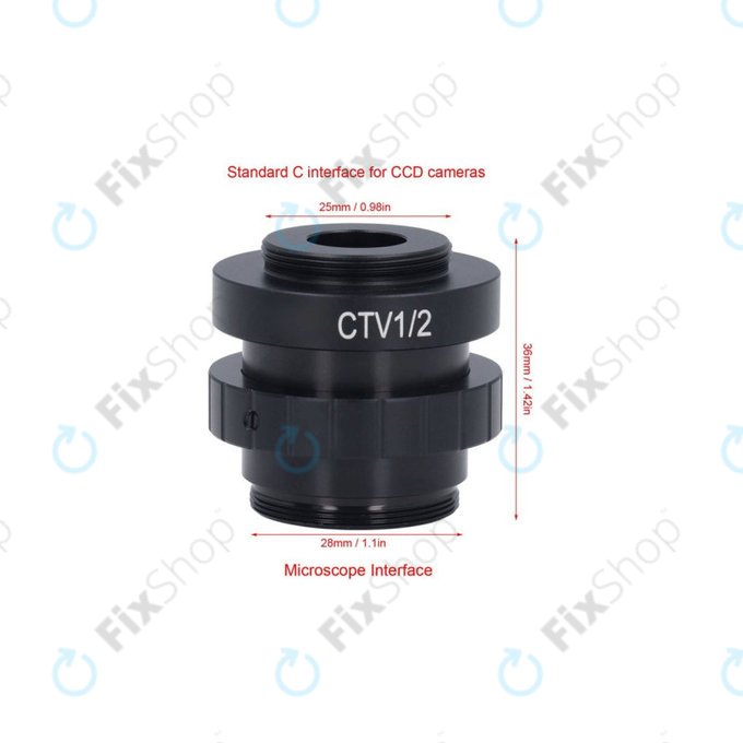 Προσαρμογέας CTV 1/2" C-Mount για μικροσκόπιο