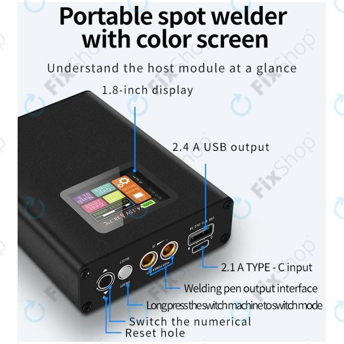 Φορητή Μηχανή Συγκόλλησης Σημείου με Ψηφιακή Οθόνη (5000mAh) για Docreate SW