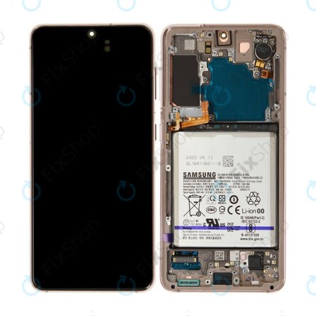 LCD Display Assembly με Battery για Samsung S21 | G991B | GH82-27254B | Violet | Service Pack