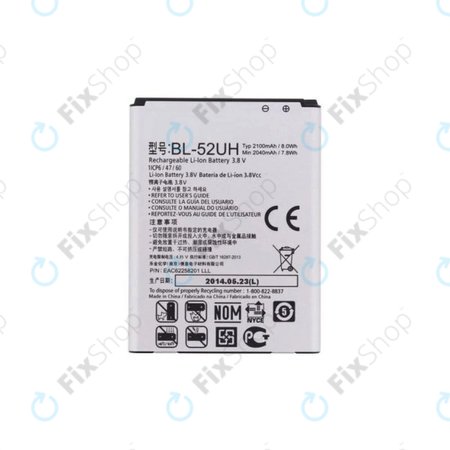 Μπαταρία για LG L70 D320N, Spirit H440, L65 D280, BL-52UH, 2100mAh