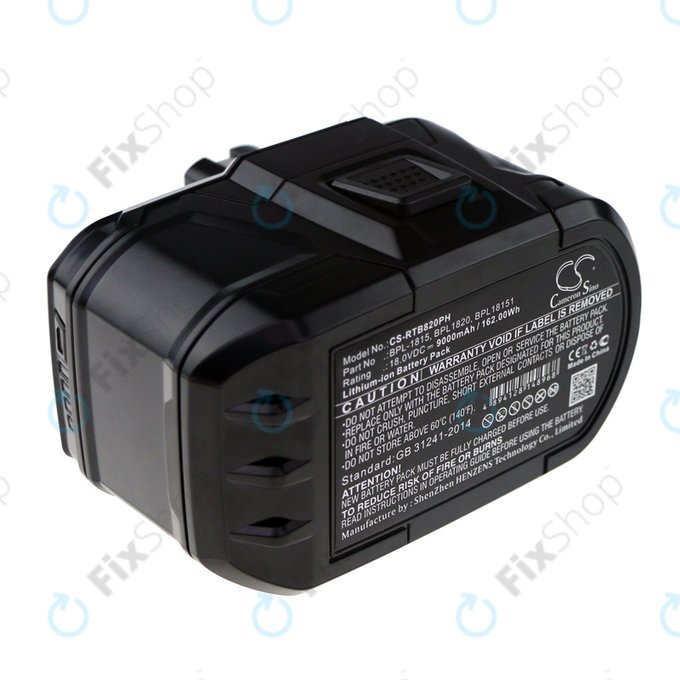 Μπαταρία για Ryobi BID1821, CCC, CTR-180l, P200, P600, P730, 9000mAh, Li-Ion, 18V, BPL-1815, HQ
