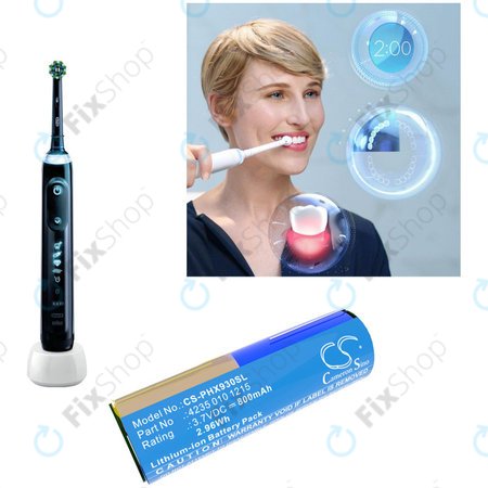 Μπαταρία για Oral-B Genius X, Smart 6000, Philips Diamondclean, Easyclean, 800mAh, Li-Ion, 3.7V, 4235 010 13068, HQ