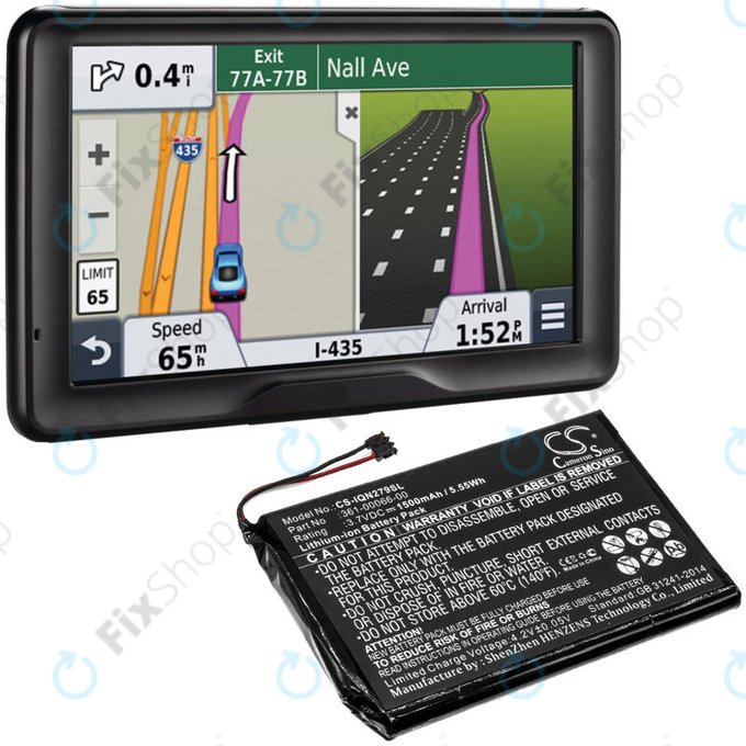 Μπαταρία για Garmin Nüvi 2757, 1500mAh, Li-Ion, 3.7V, 361-00066-00, HQ