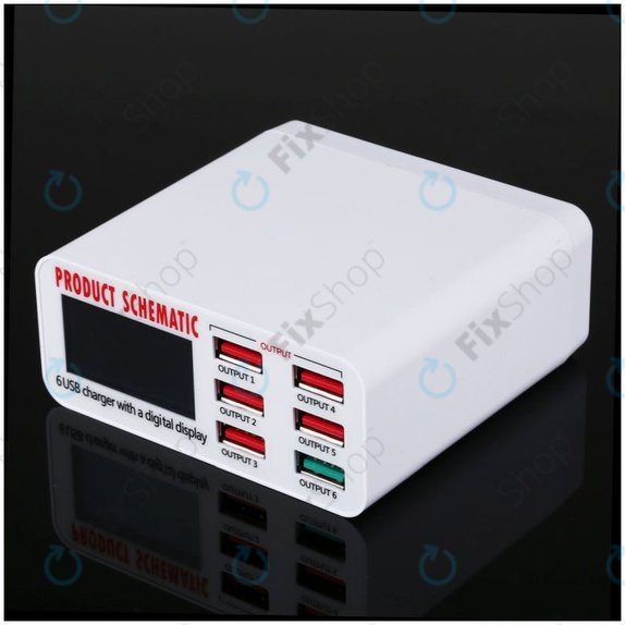 Σχηματικό Προϊόντος 896 - Σταθμός Φόρτισης USB με USB 3.0