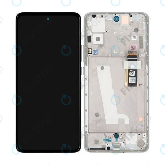 Συγκρότημα οθόνης για Motorola Edge 30, XT2203, Supermoon Silver, Service Pack