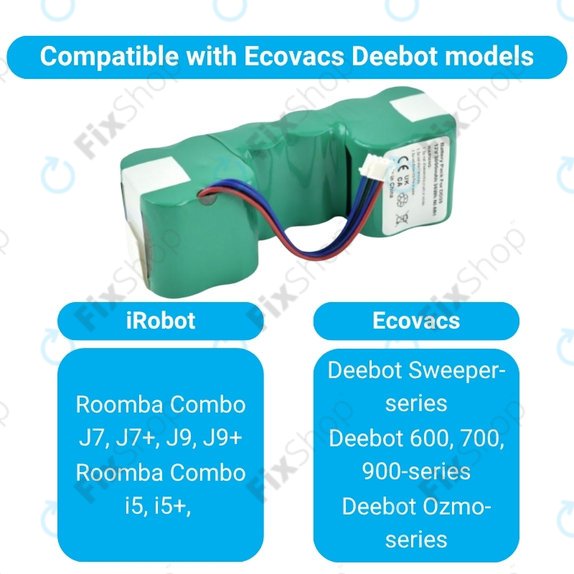 Μπαταρία για Ecovacs Sweeper DD35, DM88, DM88, 12.0V, 3000mAh