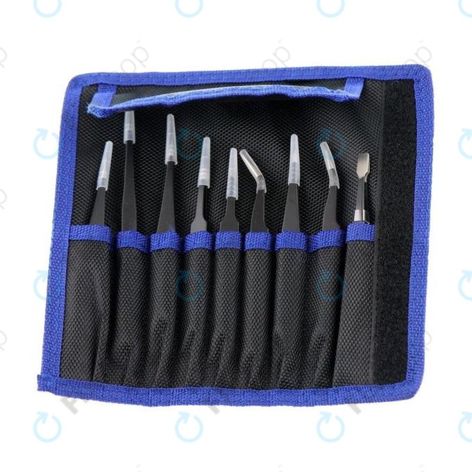 Σετ Αντιστατικών Λαβίδων από Ανοξείδωτο Ατσάλι 9in1