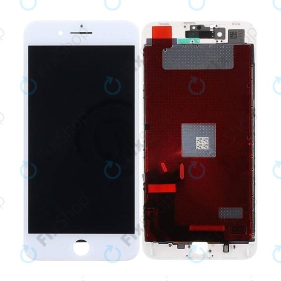 Οθόνη In-Cell για iPhone 8 Plus, White, Αφής με πλαίσιο, FixPremium