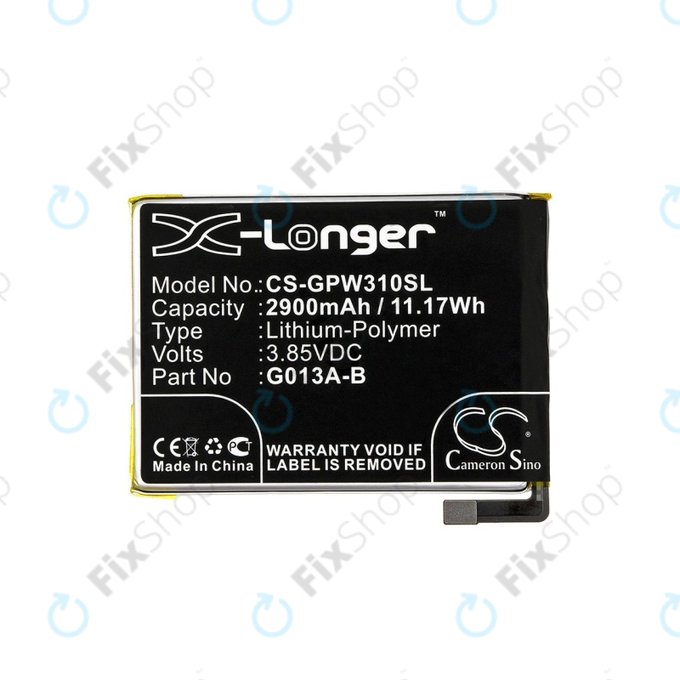 Μπαταρία για Google Pixel 3, 2900mAh, Li-Pol, 3.85 V, G013A-B, HQ