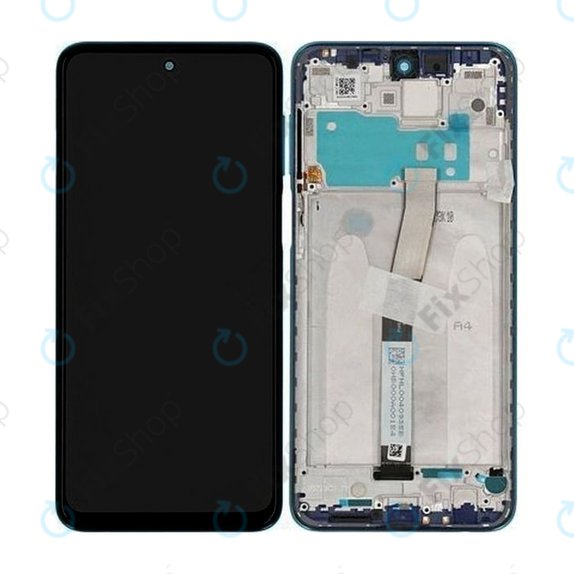 Συγκρότημα οθόνης για Xiaomi Redmi Note 9 Pro, Aurora Blue, Service Pack