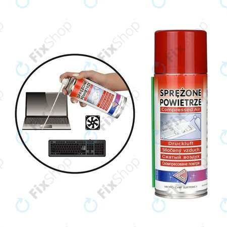Σπρέι Πεπιεσμένου Αέρα (Εύφλεκτο) για Micro Chip Electronic - 800ml