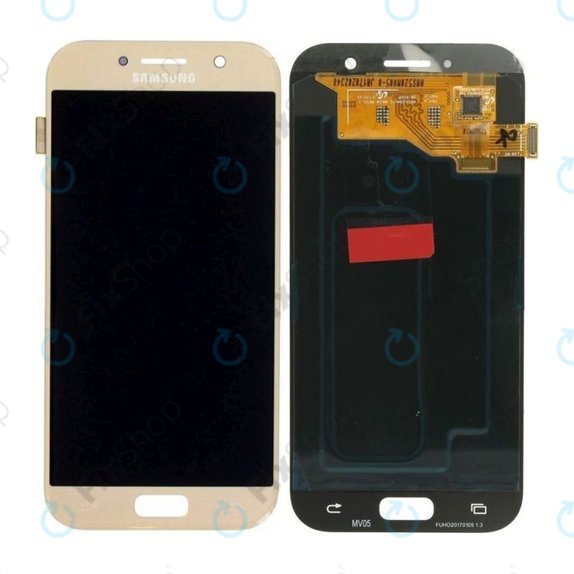 Οθόνη με οθόνη αφής για Samsung A5, A520F, 2017, GH97-19733B, GH97-20135B, Gold Sand, Service Pack