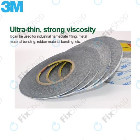 Διπλής Όψεως Ταινία 3M | 4mm x 50m | Μαύρη