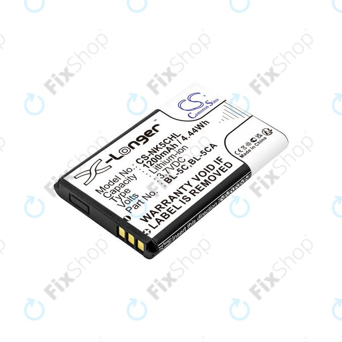 Μπαταρία για Nokia 1208, 1110, 2310, 1200mAh, Li-ion, 3.7V, BL-5C, HQ