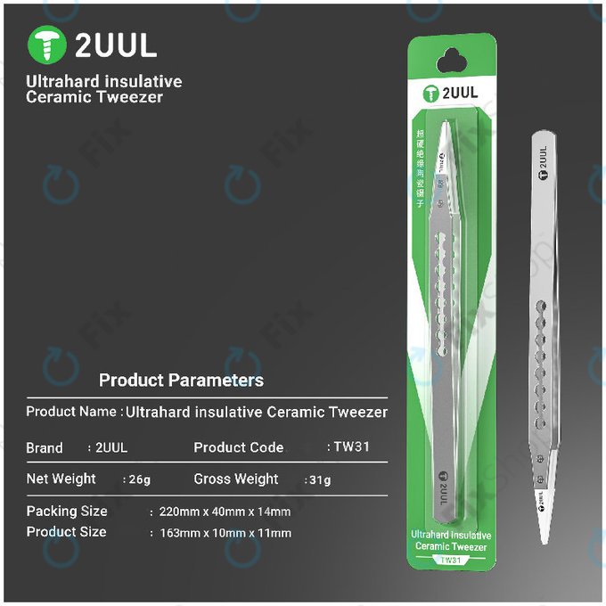 Πινέτα ακριβείας, κεραμική μόνωση, 2UUL TW31