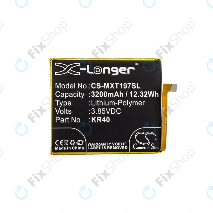 Μπαταρία για Motorola One Vision, KR40, 3200mAh, HQ
