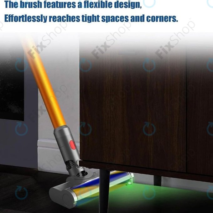 Κεφαλή Δαπέδου με Πράσινο Φως LED για Dyson V12 | Πράσινο | Green Light