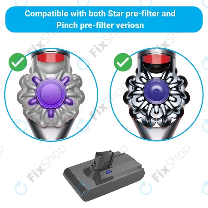 Μπαταρία για Dyson V8, 215681, PM8-US-HFB1497A, 21.6V, 3000mAh