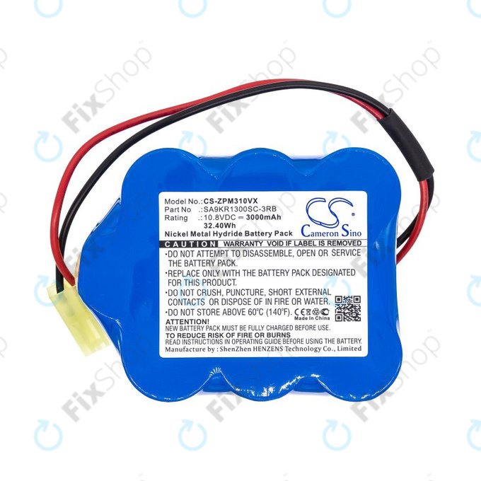 Μπαταρία για Zepter LMG-310, 9P-130, 3000mAh, Ni-MH, 10.8V, SA9KR1300SC-3RB, HQ