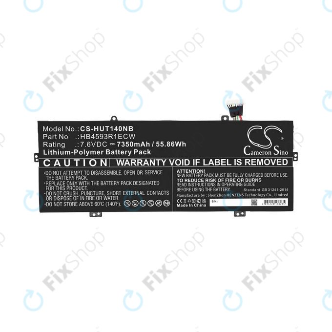 Μπαταρία για Huawei MateBook X Pro, HB4593R1ECW, 7350mAh, HQ