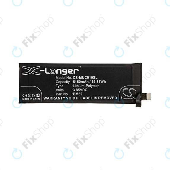 Μπαταρία για Xiaomi Mi Note 10, Mi Note 10 Lite, Mi Note 10 Pro, BM52, 5150mAh, HQ