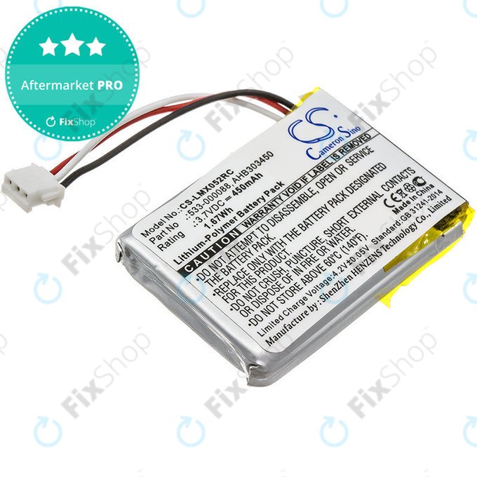 Μπαταρία για Logitech MX Master, 450mAh, Li-Pol, 3.7V, AHB303450, HQ