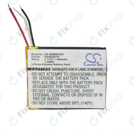 Μπαταρία για GoPro Wifi Remote, 350mAh, Li-Pol, 3.7V, YD362937P, HQ