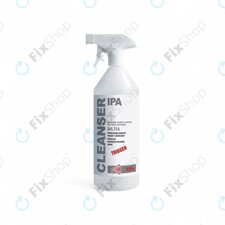 Ισοπροπανόλη 100%, 1000 ml, με ψεκαστήρα, Cleanser IPA