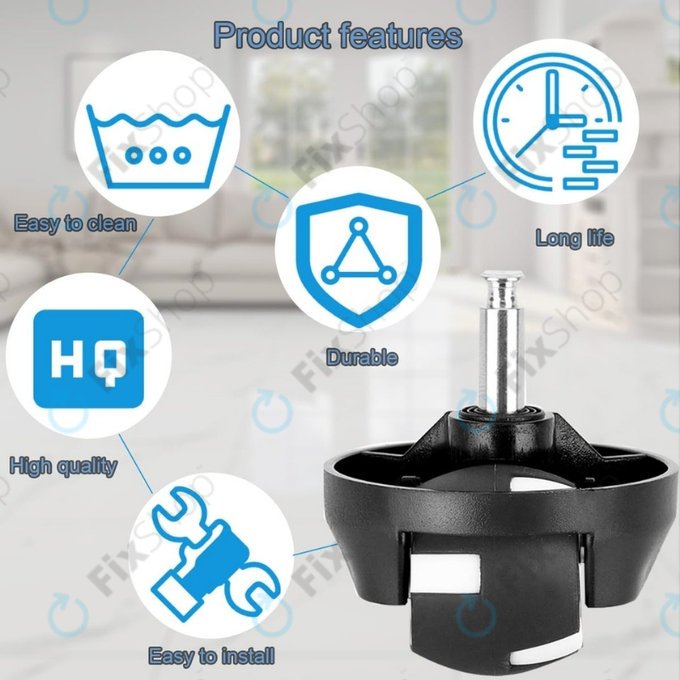 Εμπρόσθιος Τροχός για Eufy Robovac-series | Μαύρο | Black