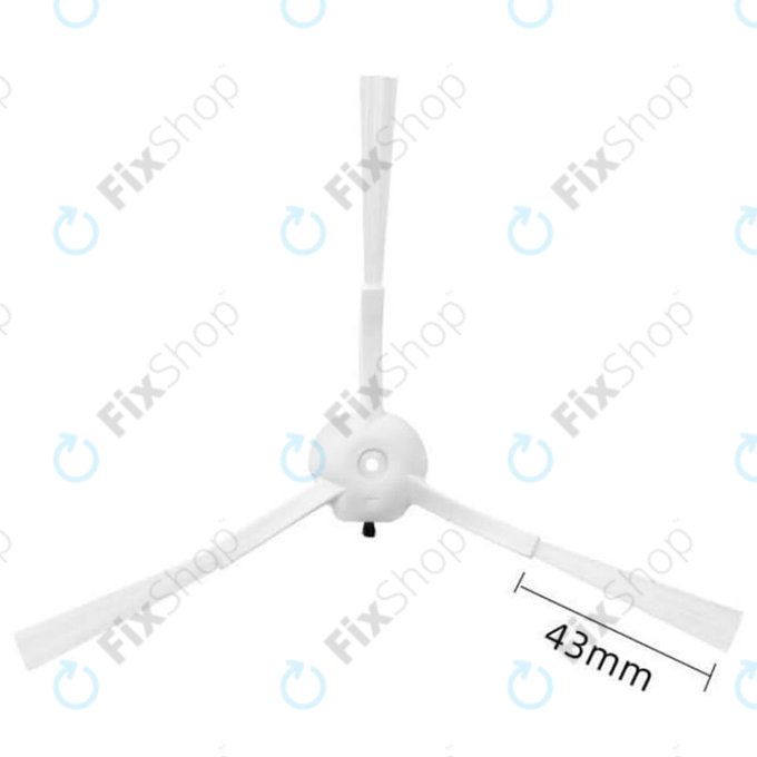 Πλαϊνή Βούρτσα (2τμχ) για Xiaomi Lydsto W2 | Λευκό | White