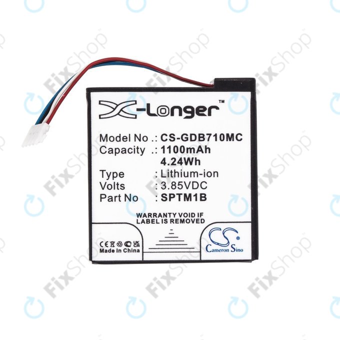 Μπαταρία για Gopro Hero 7 Silver, White, 1100mAh, Li-Ion, 3.85V, SPTM1B, HQ