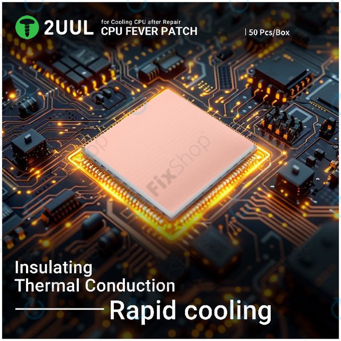 Θερμοαγώγιμο pad για CPU, ψύξη, 2UUL SC09, 17x15x1.5mm