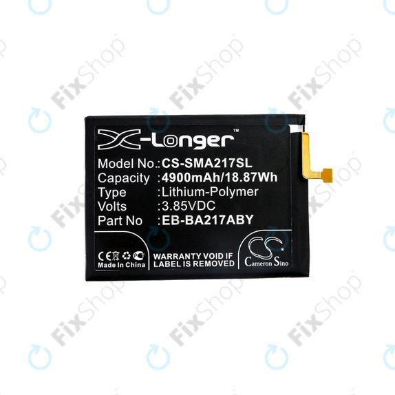 Μπαταρία για Samsung A04s, 4900mAh, Li-Pol, 3.85 V, EB-BA217ABY, HQ