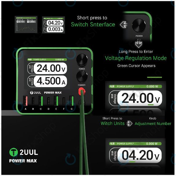 Σταθμός φόρτισης 200W πολλαπλών θυρών, 2UUL PC01