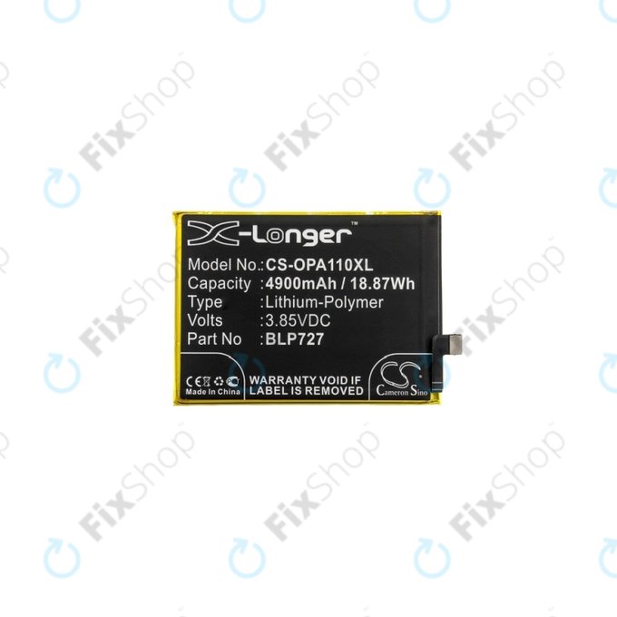 Μπαταρία για Oppo A11x, BLP727, 4900mAh, HQ