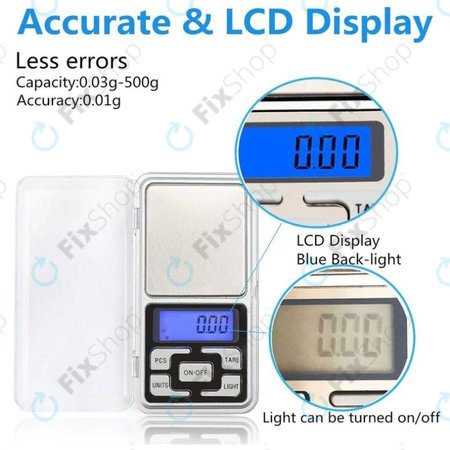 Ζυγαριά Τσέπης 500g/0.01g για TFY MH-500
