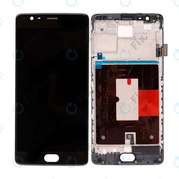 Συγκρότημα οθόνης για OnePlus 3, 3T, Μαύρο, Black, Aftermarket