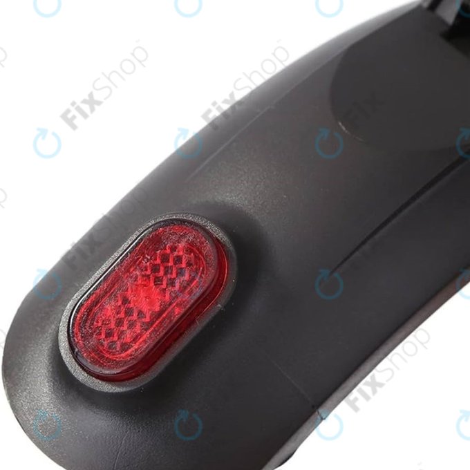 Πίσω Φτερό + Φως + Καλώδιο για Kugoo S1 | S1 Pro | S2 | S3 | Μαύρο | Black