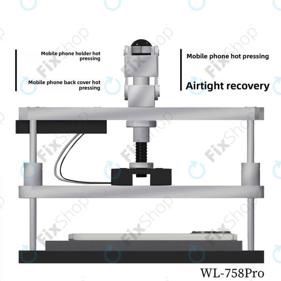 Wylie WL-758 Pro - Θερμαινόμενη Πρέσα για Επισκευή Οθονών και Πίσω Καλυμμάτων, 220V, EU