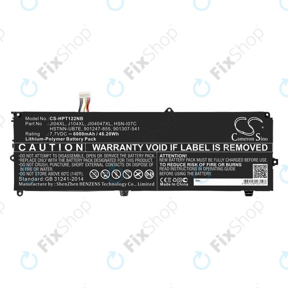 Μπαταρία για HP Elite X2 1012 G2, 6000mAh, Li-Pol, 7.7V, JI04XL, HQ