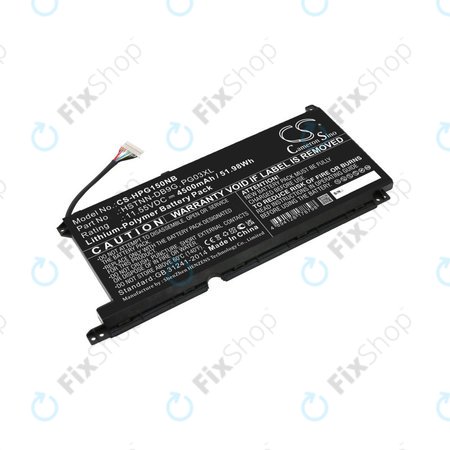 Μπαταρία για HP Pavilion Gaming 15,16, Spectre X360 15, 4500mAh, Li-Pol, 11.55V, 3ICP6/60/72, HQ