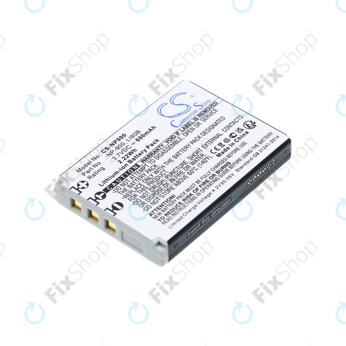 Μπαταρία για Agfa, Aosta, Avant, Benq, Minolta, Olympus, Polaroid, 600mAh, Li-Ion, 3.7V, Li-80B, HQ