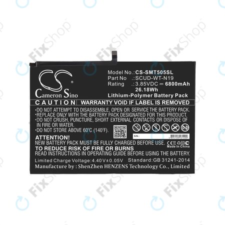 Μπαταρία για Samsung Galaxy Tab A7, 6800mAh, Li-Pol, 3.85V, SCUD-WT-N19, HQ