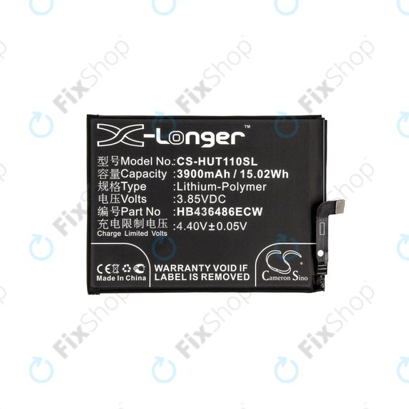 Μπαταρία για Huawei Mate 10 Lite, Honor View 20, 3900mAh, Li-Pol, 3.85 V, HB436486ECW, HQ