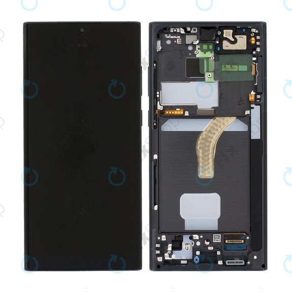 Συγκρότημα οθόνης για Samsung S22 Ultra, S908B, Phantom Black