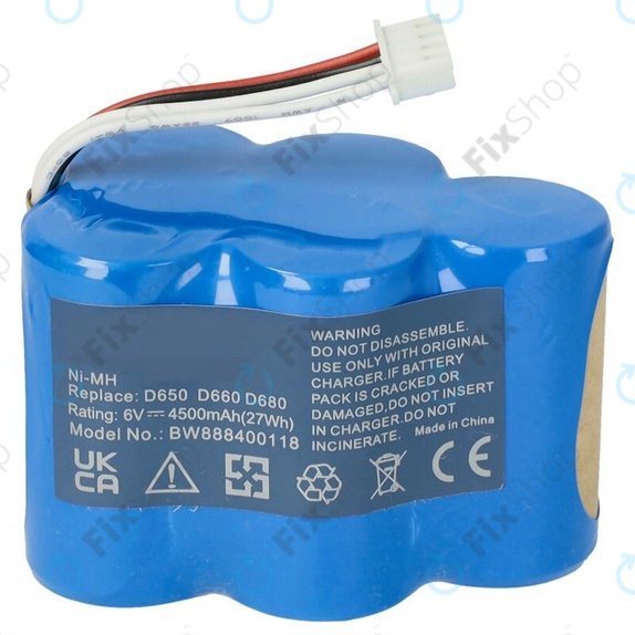 Μπαταρία για Ecovacs Deebot D-series, LP43SC3300P5, 6.0V, 4500mAh